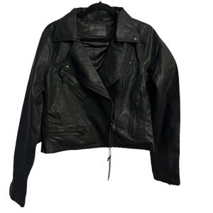 Faux Leather Moto Jacket NWT